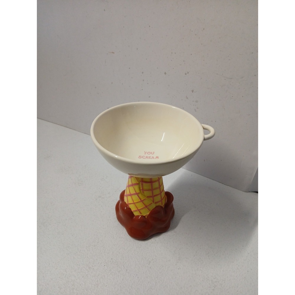 Department‎ Dept 56 Ice Cream Compote  Bowl Dish "You Scream"